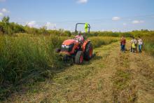Ce petit traceur est l'outil principal des travaux de 2016. Photo A.ORSEAU/LPO